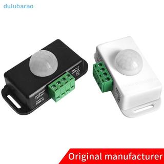 [DUL] DC 12V 24V Cảm biến chuyển động PIR có thể điều chỉnh Mô-đun công tắc đèn hồng ngoại IR AO