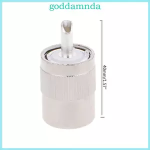 GODD UHF Nam PL259 Cắm Hàn RG8 RG213 LMR400 7D-FB Đầu Nối Cáp Bạc