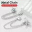 Springevenstar Quần Từ Tính Cuff Kẹp Giữ Mạnh Dễ Thương Dây Xích Trang Trí Không Trượt Tay Cầm Quần Jean Có Thể Điều Chỉnh Chiều Dài Cho Dailymuting Springevenstar
