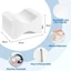 Gối đầu gối CATMALLER88, Gối chân Cotton có thể giặt được, Gối xốp hỗ trợ chân mềm cho người ngủ bên