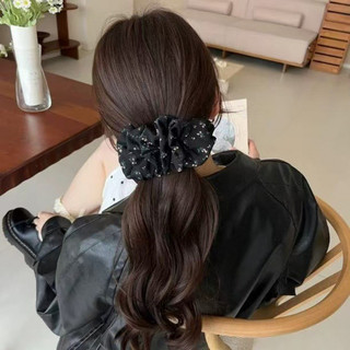 Kẹp chuối nếp gấp đẩy tóc nhiều hiệu quả - Kẹp ngang hoa chấm dễ thương nữ - Phụ kiện tóc tạo không khí dịu dàng