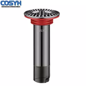 <cosyh>Circular Shower Drain Effective Hair Blockage Heavy Daily Use Sealed Design