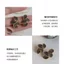 S999 Bạc Kim Đen Lá Vàng Cánh Hoa Zircon Bông Tai Nữ Ánh Sáng Sang Trọng Cao Cấp Nữ Bông Tai