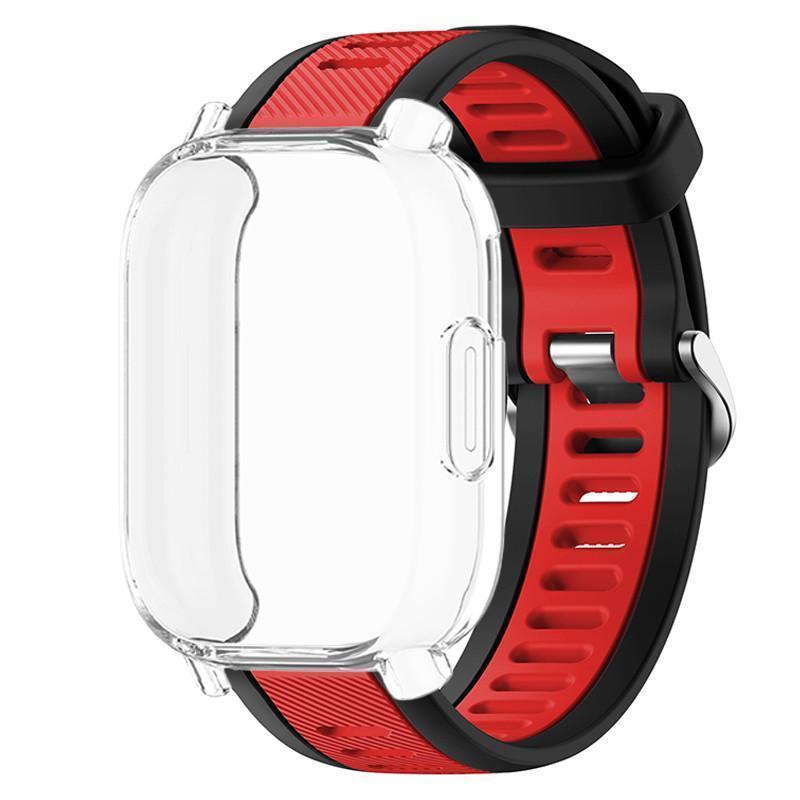 Ốp lưng TPU + dây đeo silicon cho Redmi Watch 5 Active / Lite bảo vệ màn hình dây đeo thể thao hai màu