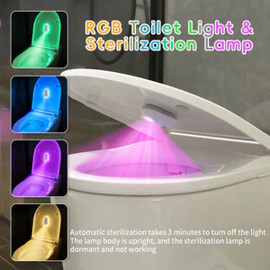 Đèn diệt khuẩn nhà vệ sinh R RGB Khử trùng bằng tia cực tím Đèn ngủ cảm ứng thông minh XS1R