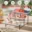 TRTR Đĩa Phục Vụ Hình Chữ Nhật 3 Tầng Đế Trưng Bày Bánh Nhẹ Cho Văn Phòng Lễ Tân Cửa Hàng Làm Bánh Sự Kiện Gia Đình VN