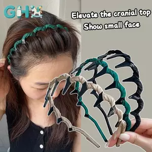 GHX Nước Rửa Mặt Đơn Giản Có Răng Chống Trơn Trượt Nghiền Tóc Hoàn Thiện Tóc Kẹp Áp Lực Sóng Tóc VN