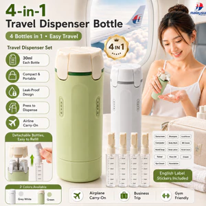 Bộ Chai Đựng Du Lịch 4 Trong 1 30ml Hộp Đựng Vệ Sinh Chống Rò Rỉ Có Thể Đổ Lại Cho Dầu Gội Lotion Chăm Sóc Da Du Lịch Phòng Tập Gym