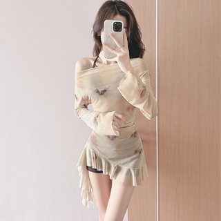 [Luni-Oder] Bộ Bikini Nữ 3 Mảnh Màu Cà Phê Tôn Dáng Kèm Áo Ngoài Sexy, Đồ Bơi Đi Biển Hot Trend Cao Cấp QC L1