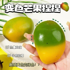 Đổi Màu Sắc Mango Pinch Nhạc Mới Lạ Sáng Tạo Đồ Chơi Định Hình Chất Lỏng Xoài Nhiệt Độ Giải Nén Đồ Chơi Pinch Pinch Âm Nhạc EM6L