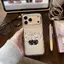 Đen Bowknot Đối với iPhone 1715 Case 16P Mới 1413 Mềm 12 Jane Big Hole