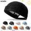 Mũ dạo phố NICOLOO Beanie, Mũ Docker không vành bằng sợi Hip Hop, Lưới lớn thời trang thoáng khí màu trơn Skullcap dành cho nam nữ