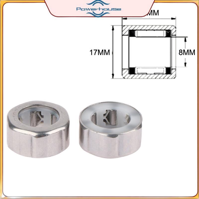 ĐIỆN 2 Chiếc EWC1008 Vòng bi một chiều bằng không gỉ 10x17x8mm Vòng bi bánh răng câu EWC1008 Vòng bi lăn kim.