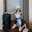 Hot Girl Khâu Không Đều Gợi Cảm Chia Chữ a Cao Cấp Ôm Hơn Nhìn Denim Hông Váy Nữ