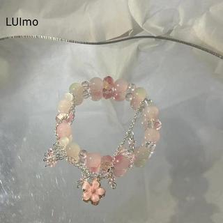 LUImo Hoa Hồng Mặt Dây Chuyền Đính Hạt Dây Chuyền Vòng Tay Ngọt Ngào Cho Nữ Trang Sức Hợp Thời Trang Quà Tặng SBS