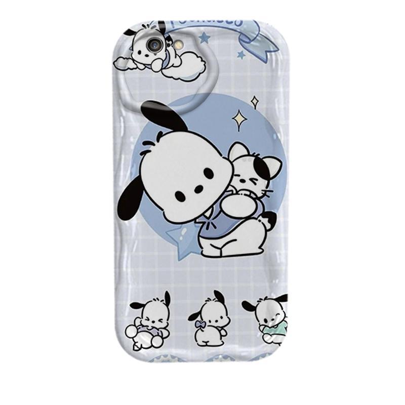 Ốp Silicon Hoạt Hình Cho iPhone 6 6S 6 Plus 6S Plus 7 8 Plus SE 2020 Vỏ Điện Thoại Mềm 3D TPU Pochacco sanrio Ốp Lưng Chống Sốc