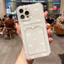 Vỏ Cho Samsung Galaxy S26 Ultra S22 S21 Plus Ultra S20 FE Ốp Lưng Trái Tim Tình Yêu Dễ Thương Nơ Đựng Thẻ Ảnh Ví Silicon Air-Guard Góc TPU Chống Sốc Mềm Mại