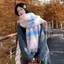 AqToCna Mùa Đông Mới Giả Khăn Cashmere Cho Nữ Maillard Cao Cấp Phong Cách Hàn Quốc Ấm Áp Retro Thời Trang Đa Năng Thi Khăn Choàng AqToCna