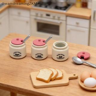 [dreamdreaming] 3 Cái Bình Gia Vị Mini Model 1 / 12 Nhà Búp Bê Thu Nhỏ Nhà Chơi Nhà Bếp Trang Trí Cảnh Phụ Kiện Búp Bê Đồ Chơi [zkm]