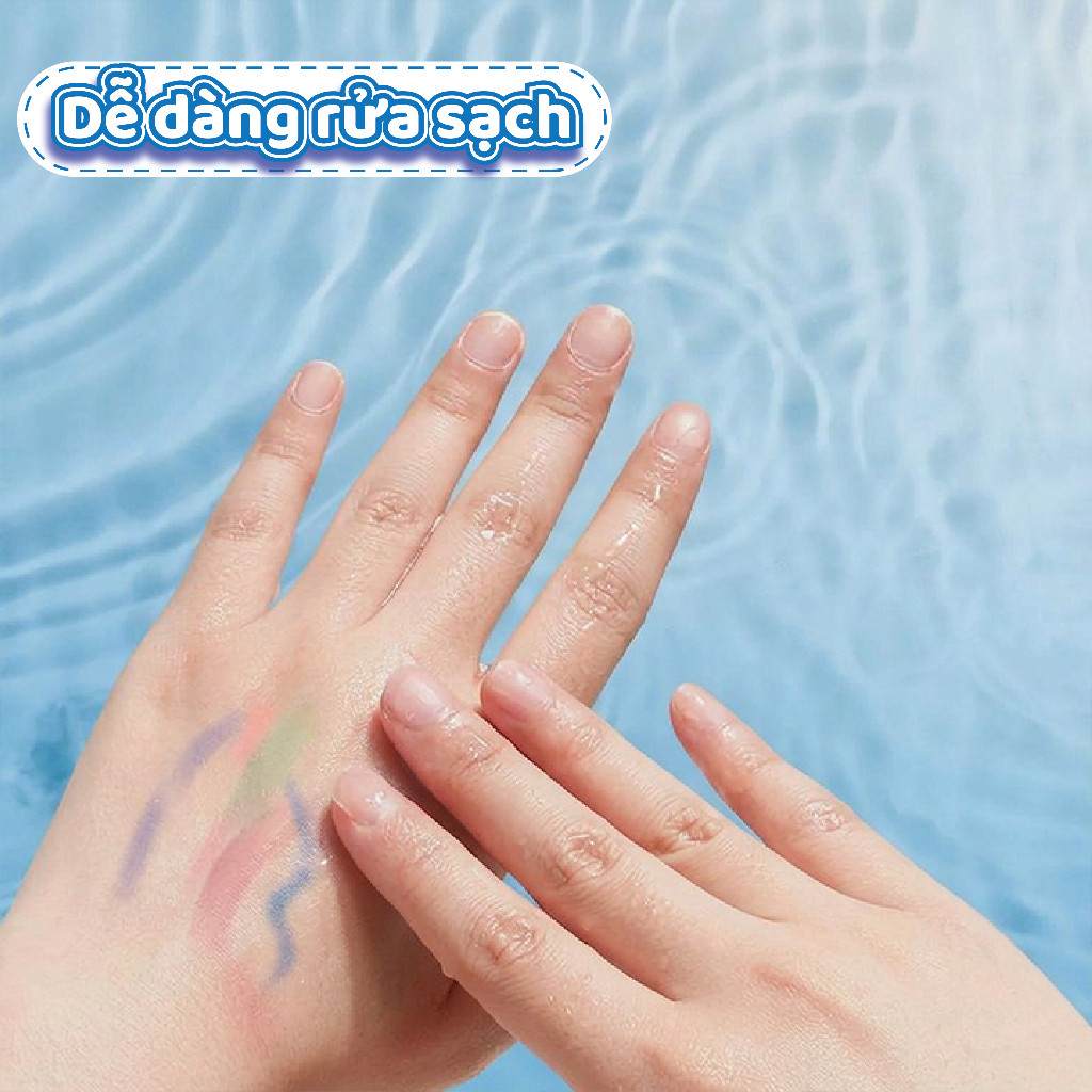 Bút Sáp Màu Lụa Thông Minh Cho Bé – Sáp Dầu Hòa Tan Trong Nước, Dễ Lau Sạch, Không Lem Bẩn Tay