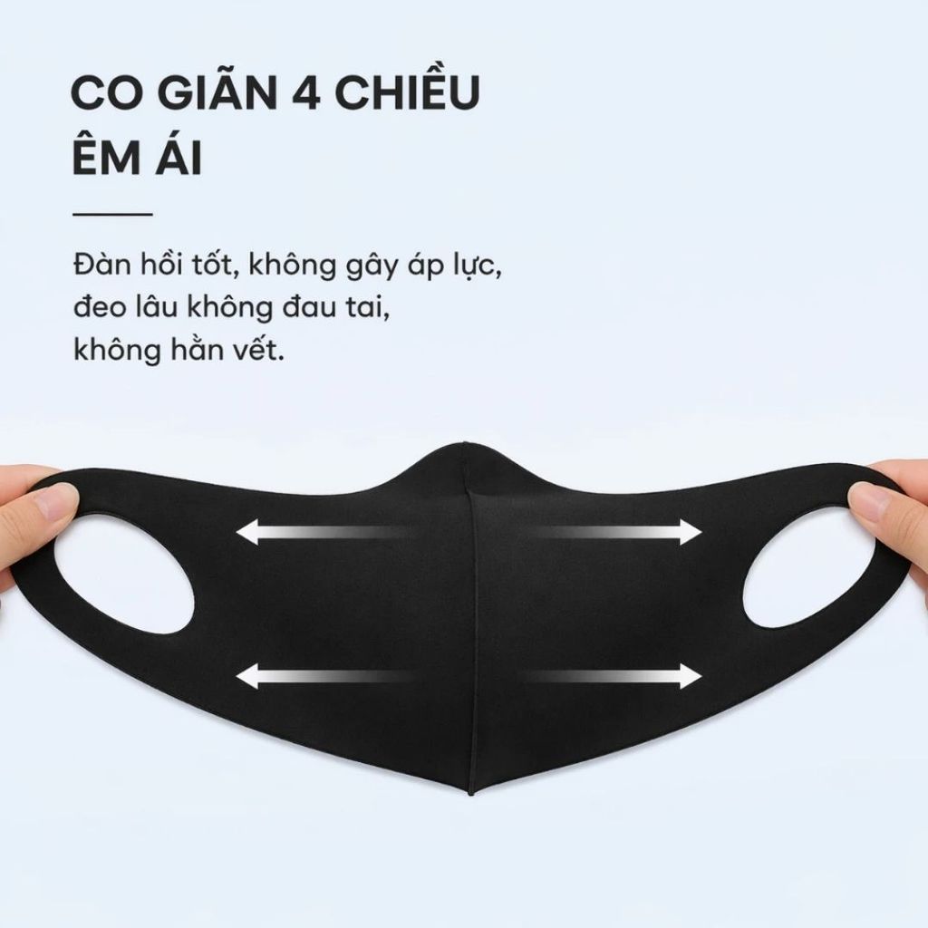 Khẩu Trang Chống Tia UV Unicare Cool Mask UPF50+ Vải Lạnh Mát, Chống Nắng Cao Cấp Chính Hãng