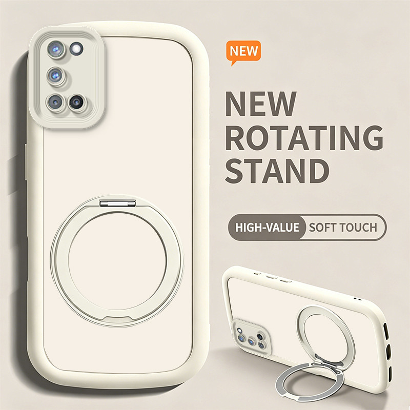 Ốp Lưng PBZZ Cho OPPO A52 A92 4G A74 A93 A54 5G Vỏ Điện Thoại Lo Âu Vỏ Mềm Silicon Chống Sốc Thiết Kế Mới Thẩm Mỹ Có Giá Đỡ Màu Hồng Dễ Thương Cho Bé Gái JTYZJ1