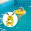 Áo phao trẻ em LACYESUK, Thiết kế bơm hơi PVC có thể điều chỉnh Áo phao cứu sinh cho trẻ em, Phong cách hoạt hình an toàn Phao di động Áo bơi bơm hơi đi biển