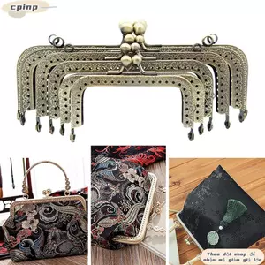CPINCP Ví Khóa Khung, Kim Loại Vintage Ví Khung Kiss Clasp, Túi Mini Phần Cứng Ví Khung DIY Craft
