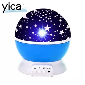 Đèn ngủ YICA Starlight, Đèn thay đổi xoay 360 độ Đèn ngủ máy chiếu sao, Đèn ngủ chạy bằng USB lãng mạn 12 màu sáng 5V Star Night Light Photography