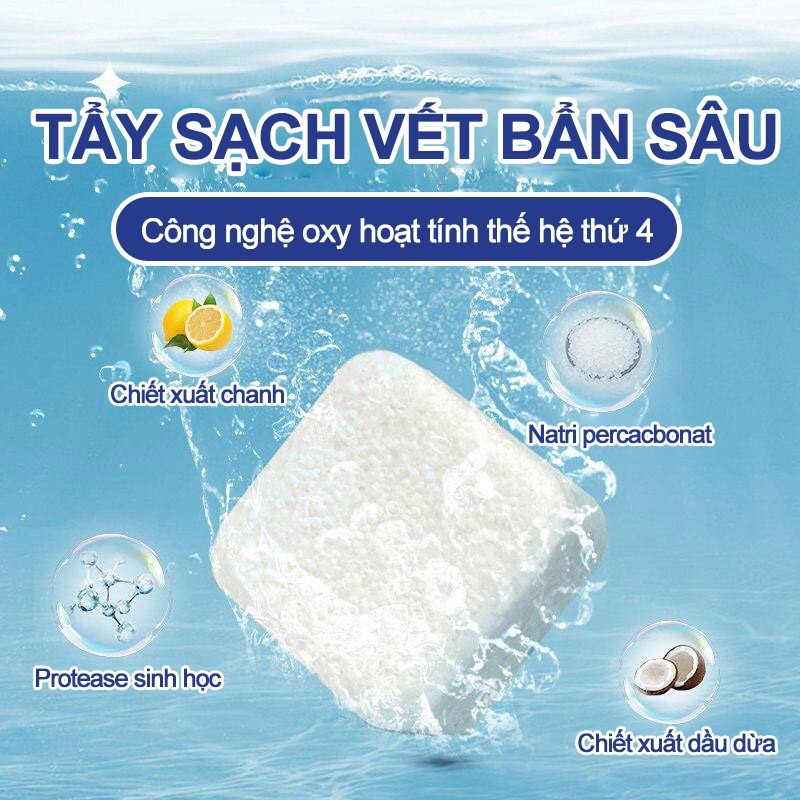 bột tẩy vải trắng bị xỉn màu, làm sạch vết ố vàng quần áo, mốc quần áo,  Đánh bay ố vàng trên vải trắng