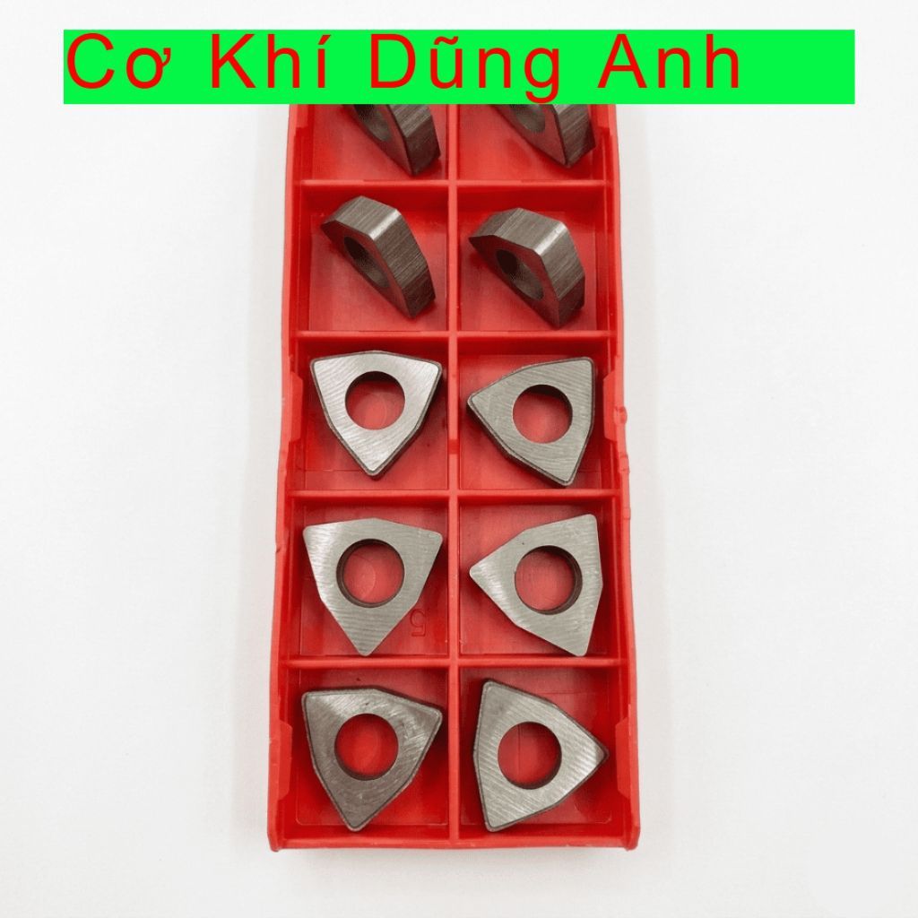 Mảnh đệm kê chip tiện CNC T16 W08 C12 V16 D15 – Đệm lót dao tiện chống mòn, chống rung – Ren 16/22