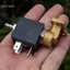 GCDHome 9000BH AC230V Van điện từ bằng đồng thau điện 3 chiều 2 vị trí Loại thường đóng cho máy pha cà phê Hơi nước nóng HOT