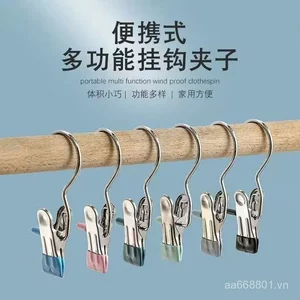 Giá treo kẹp mũ có móc đa năng, tiện dụng kẹp quần, tất, phơi khô, kẹp treo vải da 3FYK
