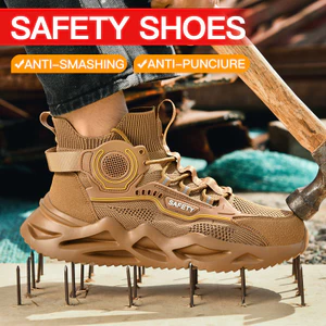 Xuyên Biên Giới Size Lớn 47 Nam Chống Đập Chống Đâm Đấm Cách Nhiệt Nhẹ Công Trường Giày JIVF