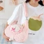 Túi xách nữ PYCOU, Túi đeo chéo Pom Pom Pom dễ thương sang trọng, Phim hoạt hình sáng tạo Túi đeo vai có dây kéo nhẹ Sử dụng văn phòng
