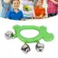 toyuvn Karlak Jingle Bell Rattle Đồ chơi âm nhạc để vui chơi trong các bữa tiệc hoặc biểu diễn Chất liệu nhựa (W209 Rose Red)