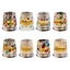 Sẽ Vẽ Tay Xoay Whisky Kính Với Đế Xoay 360 Độ Và Carbites Cắt Ngôi Sao Thiết Kế Cho Bourbons Coc