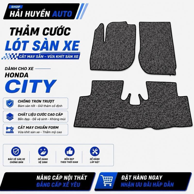 [City] Thảm cước xe City cắt may bo viền sẵn chống thấm nước, trơn trượt, chống bẩn, Nội thất Oto