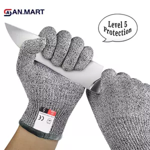 AN.MART HPPE Cấp 5 Găng Tay Chống Cắt An Toàn Công Nghiệp Cường Độ Cao Nhà Bếp Làm Vườn Chống Trầy Xước Cắt Kính Đa Năng VN