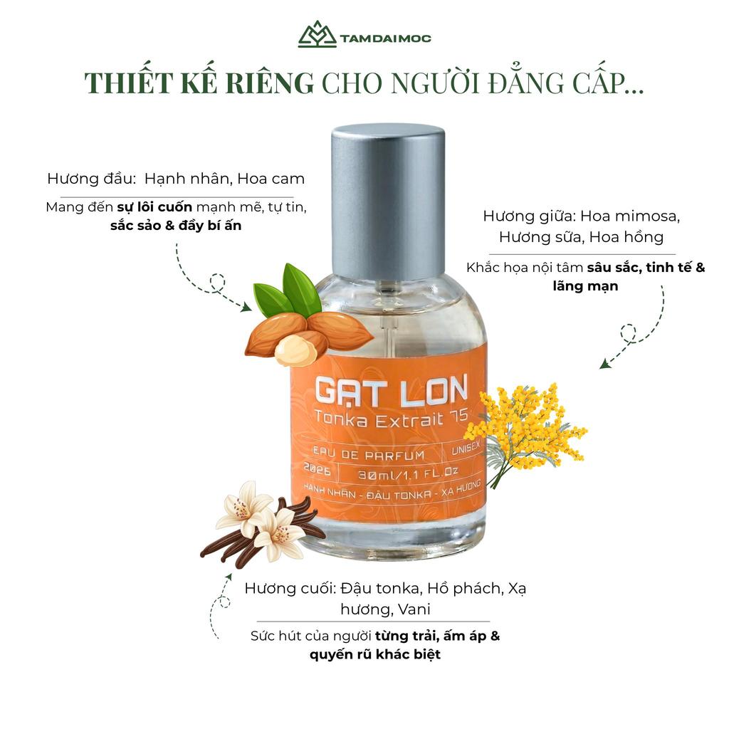 Nước Hoa Unisex Tonka Extrait 75 Hương Ngọt Ấm 30ml | TAM ĐẠI MỘC