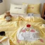 Cute bear - Chăn cotton Đũi Thêu