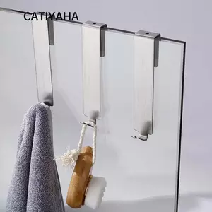 Móc cửa tắm CATIYAHA Móc treo phòng tắm bền chải bạc