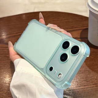 Ốp Điện Thoại Mờ Thả Bốn Góc Cho iPhone 17 Air 16 15 17 Pro Max 14 11 12 13 Pro Slim Chống Sốc Mềm TPU Tranaparent Cover