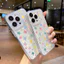 Ốp lưng iPhone trong suốt chống sốc họa tiết chấm bi nhiều màu iP-7/8Plus/XSMax/11/12/13/14/15/16/17/Pro/ProMax