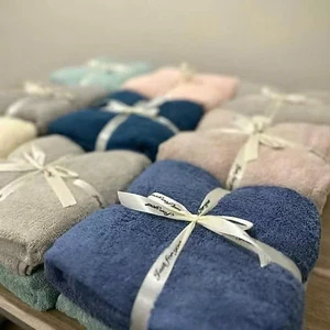 Set 2 Khăn Tắm Muji Xuất Nhật Cao Cấp – Siêu Mềm Mại, Thấm Hút Nước Cực Tốt (60x120cm)
