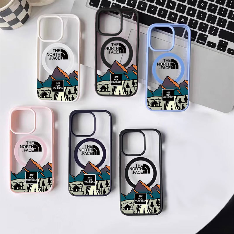 ốp lưng iphone Vỏ nam châm với cảnh núi tuyết Cho Iphone 17 11 12 13 14 15 Iphone 16 7 xs xr Pro Max Plus