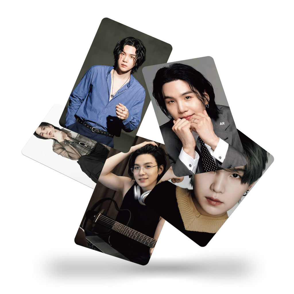 LINXX 55 Chiếc BTS SUGA Lomo Cards Kpop Boy Group Idol Photocard Set Bộ sưu tập quạt Hàng hóa Lễ hội Quà tặng Bộ sưu tập Thẻ ảnh
