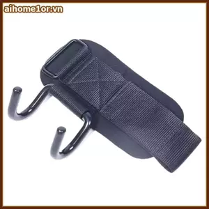AIHOM 2 Chiếc Móc Nâng Cân Có Quấn Cổ Tay Thanh Tay Dây Đeo Cổ Tay Phòng Tập Gym Móc Trọng Lượng Dây Kéo Găng Tay Nâng Điện,