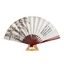 33cm Cổ Quạt Gấp Quạt Bé Trai Quạt Gấp Quạt Phong Cách Cổ Đại Lụa Vải Tre Quạt Hanfu Quạt Gấp Quạt Nhà Nhật Bản S1SDD