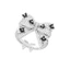 Nhật Bản Hàn Quốc Nocturne Series Chấm Bi Hoa Nhỏ Nơ Nhẫn Thiết Kế Ban Đầu Phụ Kiện Cao Cấp Nữ Trang Sức